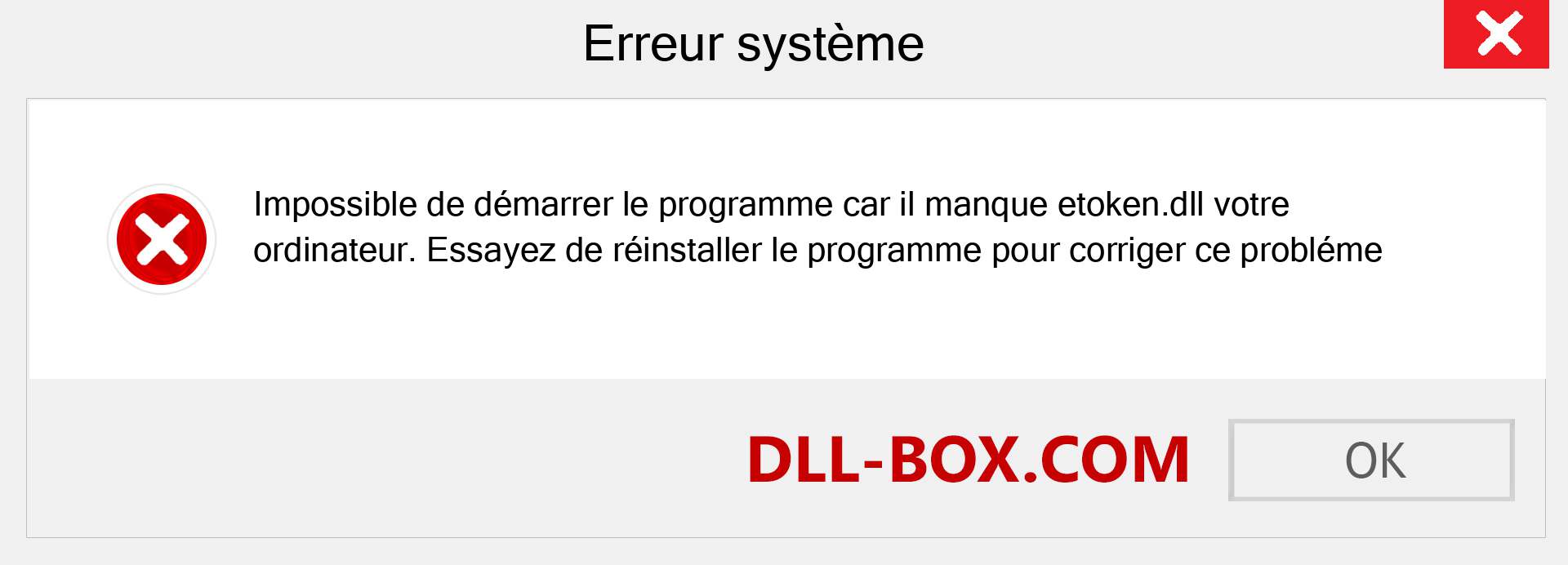 Le fichier etoken.dll est manquant ?. Télécharger pour Windows 7, 8, 10 - Correction de l'erreur manquante etoken dll sur Windows, photos, images